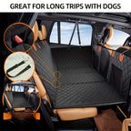 Sandy Paws™ Hard-Base Dog Back Seat Protector — Waterproof & Non-Slip