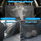 Sandy Paws™ Hard-Base Dog Back Seat Protector — Waterproof & Non-Slip